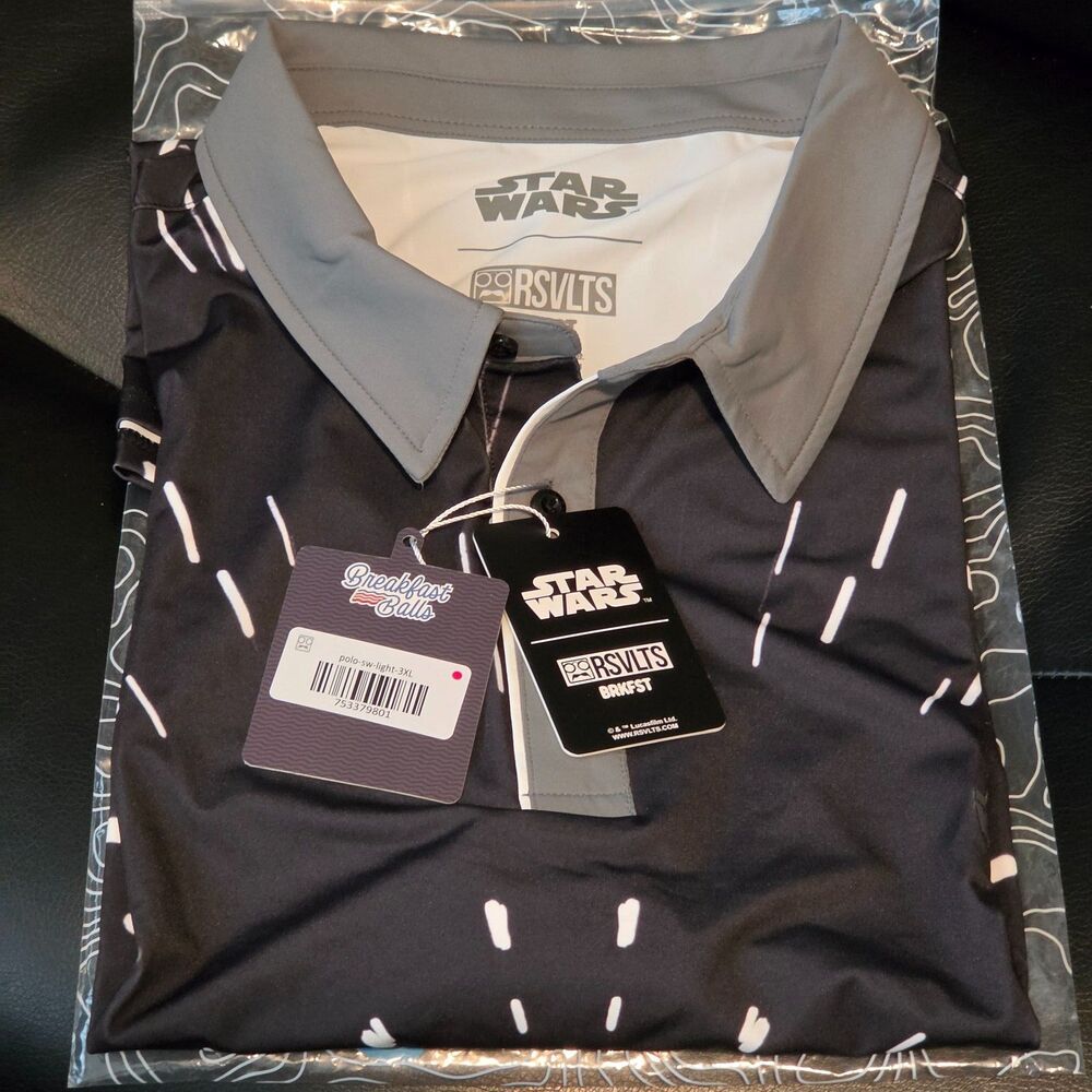 RSVLTS 3XL Mens Star Wars “Lightspeed” All-Day Polo NWT